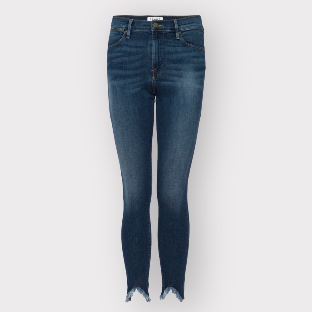 Frame Le High Skinny Triangle Hem Sulham Jeans